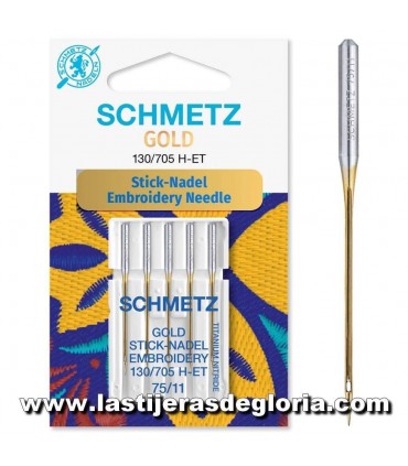 Agujas Schmetz Gold Maquina Coser Para Bordado