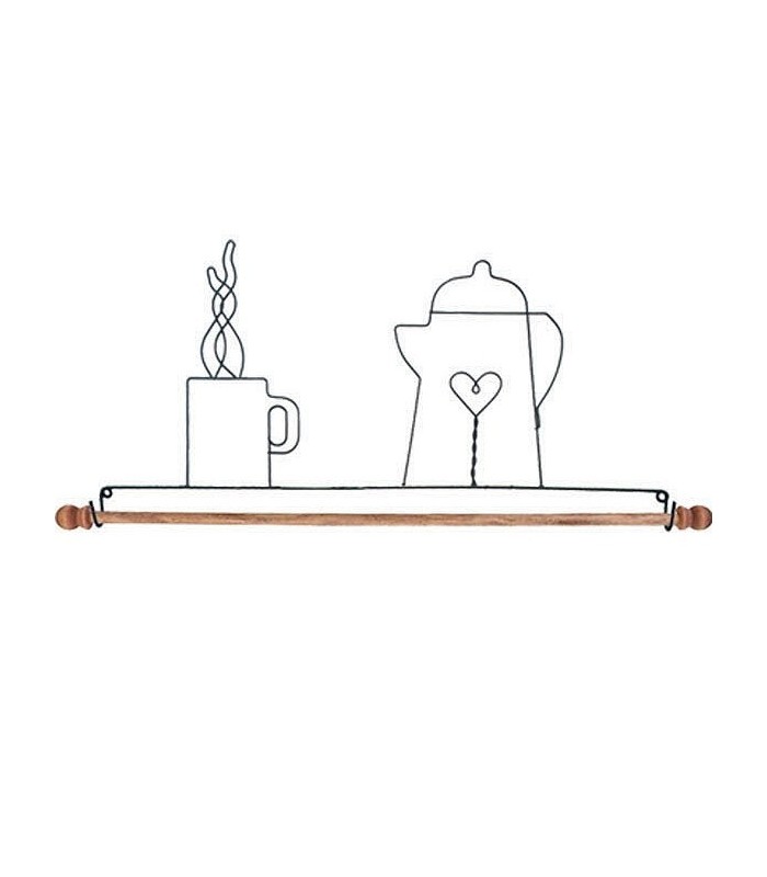 Varios Percha para Quilts Cafetera y taza 30 cm