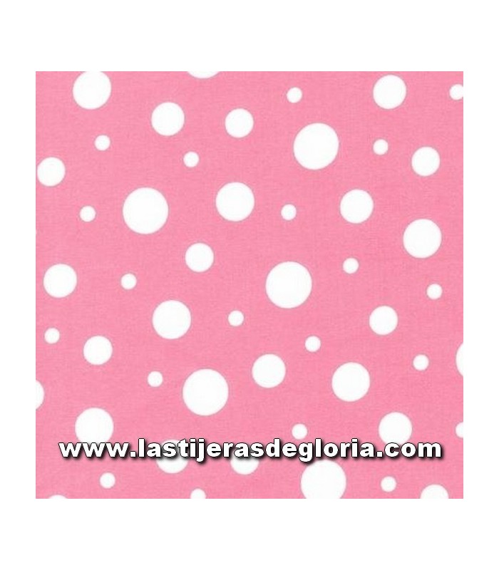Franela Tela franela topos rosa "Cozy Cotton" de Robert Kaufman