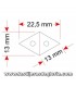 Plantillas reutilizables Plantillas rombo 13 mm. 40 piezas