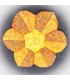 Plantillas reutilizables Plantilla Flower Garden 26 mm 12 pétalos + 2 hexágonos
