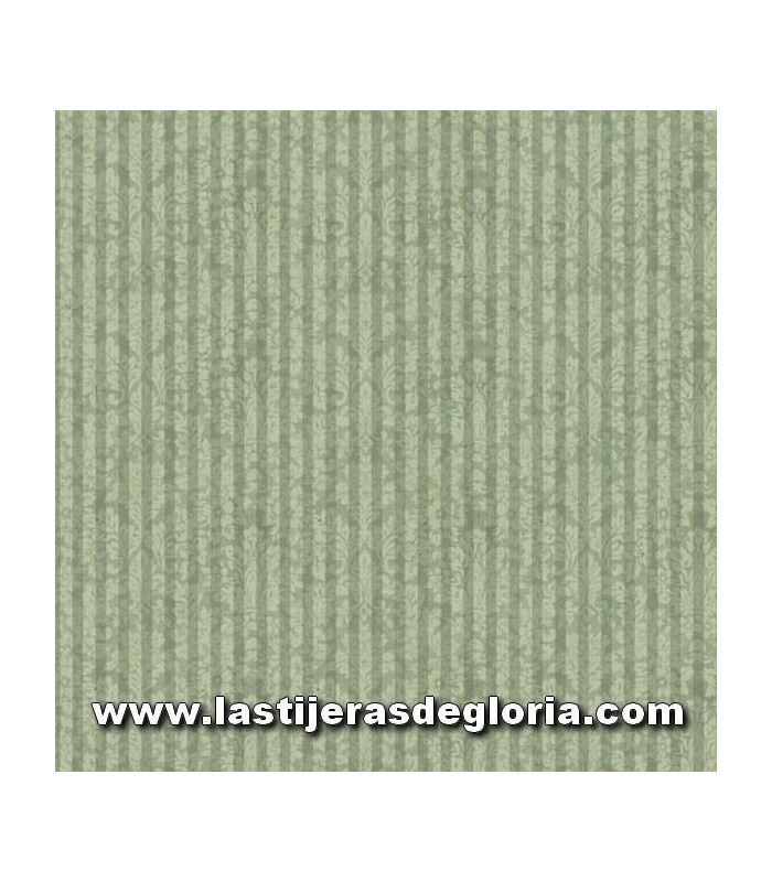 Gorjuss Tela colección "Mirabelle" Santoro rayas damasco salvia medio de Quilting Treasures