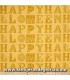 Halloween Tela letras sobre dorado colección "Sew Scary" de Quilting Treasures