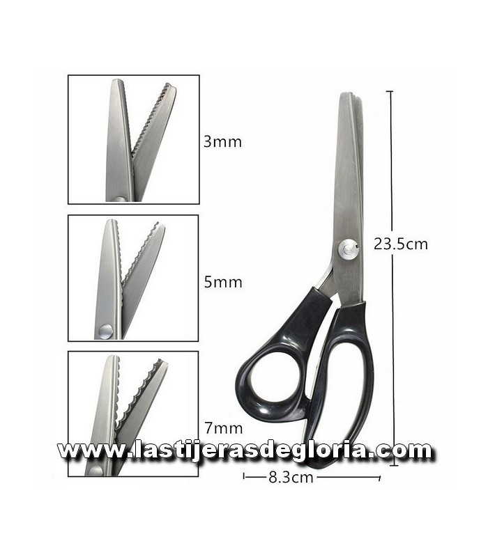 Tijeras Tijera ondulada IDEAS 9 1/2" onda 5 mm.