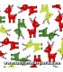 Telas patchwork de Navidad Tela Navidad Renos colección "Jingle 4" de Robert Kaufman