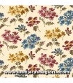 ÚLTIMOS 90 CM. - FINAL PIEZA - Tela floral calico sobre crema colección "Fairfield" de Quilting Treasures