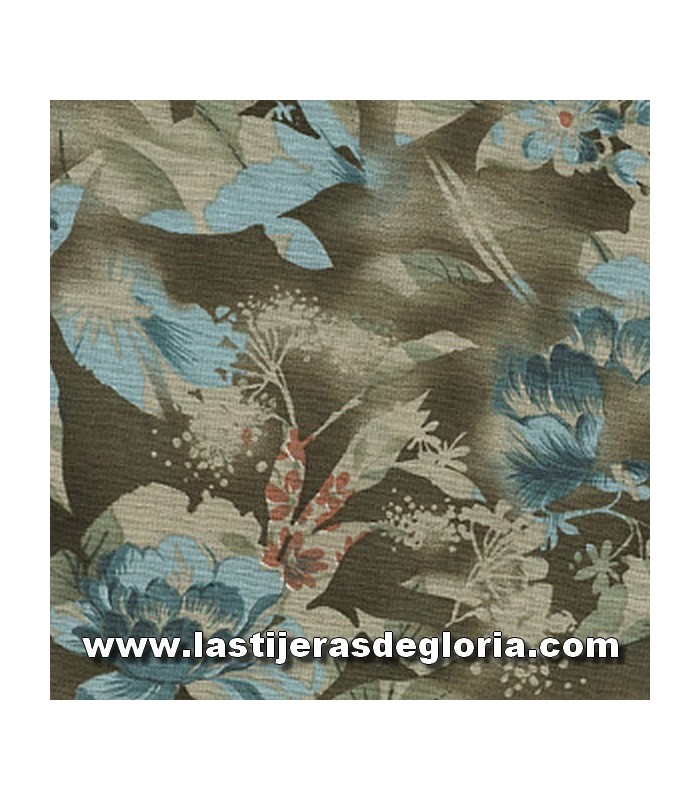 Estampados Tela floral beige colección "Botanic Garden" de Daiwabo