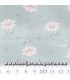 Ds Selection Daiwabo Tela japonesa flores sobre verde Ds Selection Daiwabo