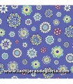 Tela medallones morado/lirio colección "Mariposa" de Quilting Treasures