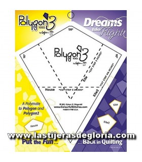 Regla Patchwork Polygon 3