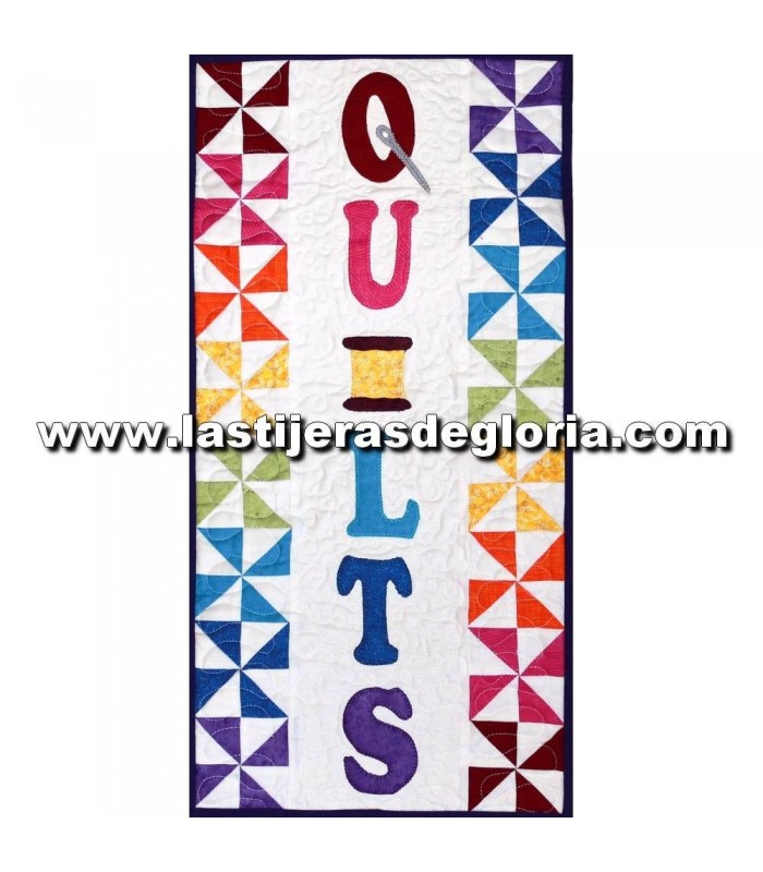 Patrones Kit Quilt Cuarto de Costura con telas