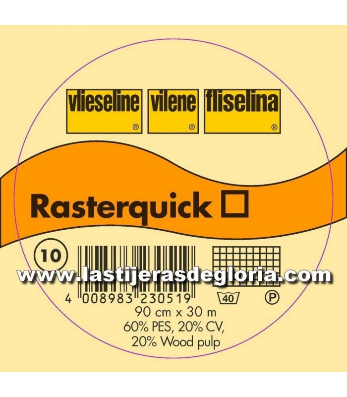Boata y Miraguano Entretela para Patchwork "Rasterquick Viereck" de Vlieseline by Freudenberg