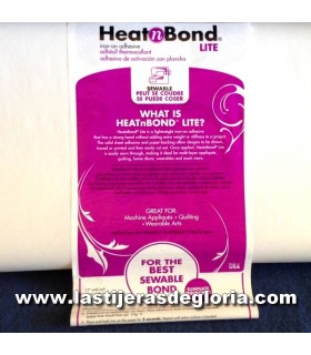 Boata y Miraguano Fliselina termoadhesiva doble cara Heat N Bond Lite de Therm-o-Web