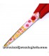 Tijeras Tijera motivos flores mango ergonómico rojo