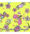 Tela de Franela de algodón mariposas y bichos Cuddle Print Flannel de Fabri Quilt