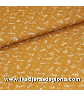 Japonesas-tramadas Tela kaqui oscuro texturas colección "Brighton" de Stof Fabrics