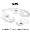 Set 3 Plantillas Burmester para patronaje y confección 13/17/32 cm. IDEAS