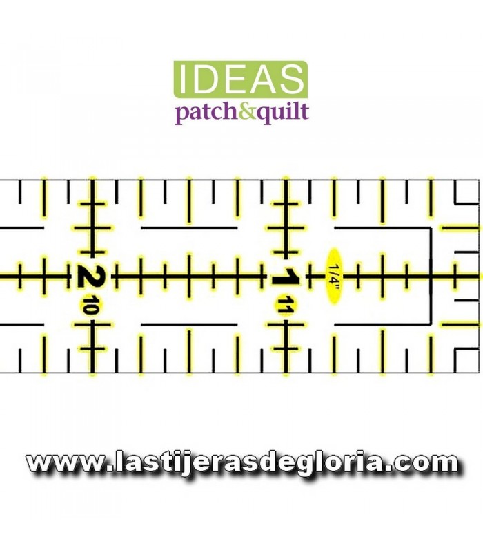 Reglas de Patchwork Regla Patchwork 1 x 12 pulgadas IDEAS