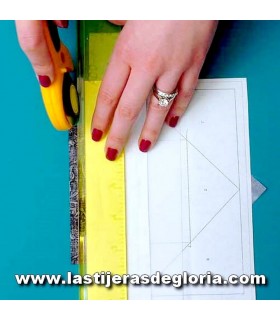 Regla "Add-A-Quarter" de 6 pulgadas para margen de costura 1/4"