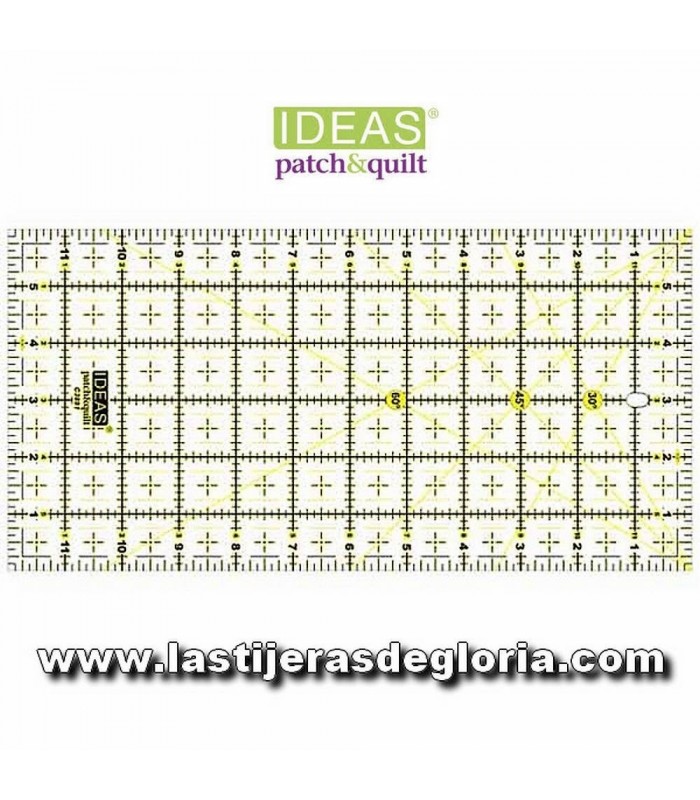 Reglas de Patchwork Regla Patchwork 6 x12 pulgadas IDEAS