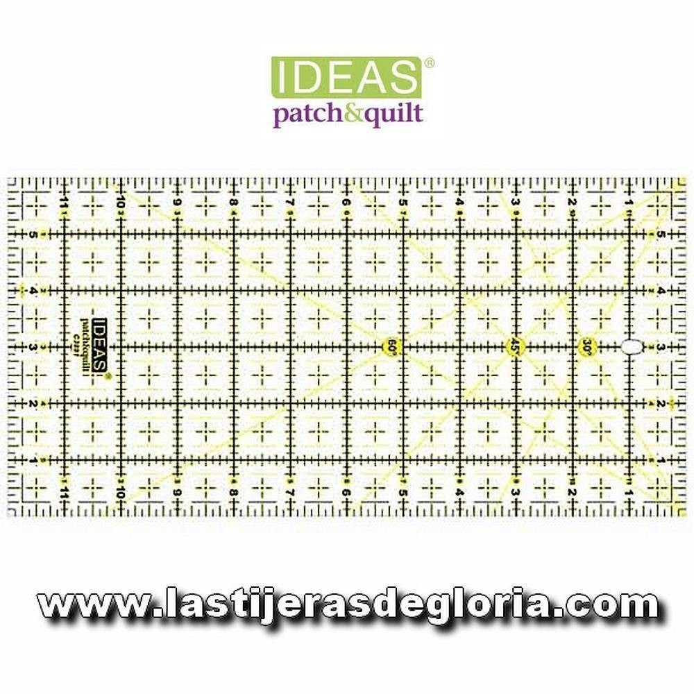 Regla de patchwork 6 x 12 pulgadas Ideas