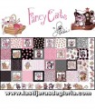 Panel gatitos Loralie "Medley Fancy Cats" de Loralie Designs