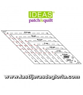 patchwork Regla para patchwork en ángulo 16 x 18 cm manualidades plantilla de dibujo para manualidades acrílico costura 
