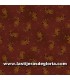 Estampados Tela rosas y estrellas sobre rojo oscuro colección Liberty Star de Kim Diehl para Henry Glass