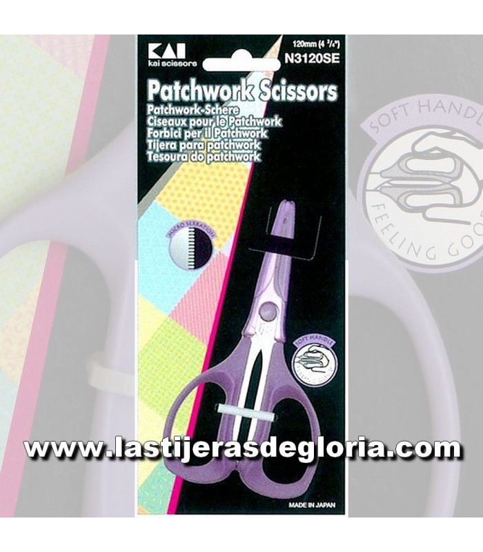 Tijera especial para Patchwork KAI 120 mm.