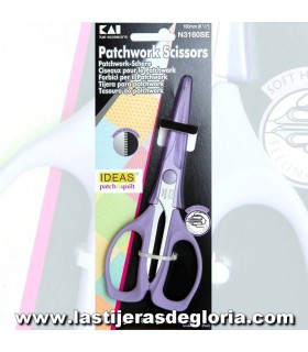 Tijera microserrada para Patchwork KAI 3160SE 160 mm.