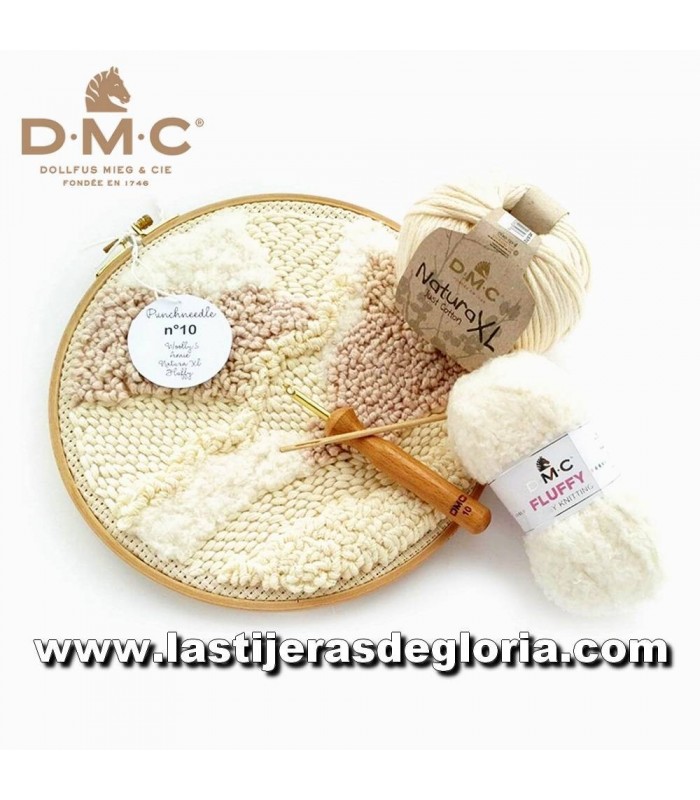 Herramientas Aguja Punch Needle 10 con mango de madera DMC