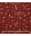 Tela palabras y dibujos sobre rojo colección Around Town de Red Rooster Fabrics
