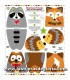 Paneles Panel 90 cm. amigos del bosque Snuggle Pillows de Blank Quilting