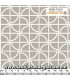 Tela estrellas geométricas sobre gris colección "Cross" de Copenhagen Print Factory