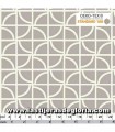 Tela estrellas geométricas sobre gris "Cross" de Copenhagen Print Factory