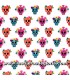 Estampados Tela calaveras multicolor sobre blanco Exclusive Patchwork