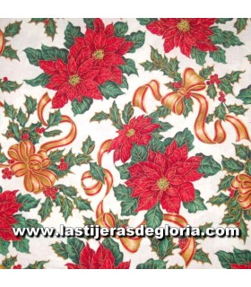 Telas patchwork de Navidad Tela hexágonos y flores azul colección Índigo de Makower