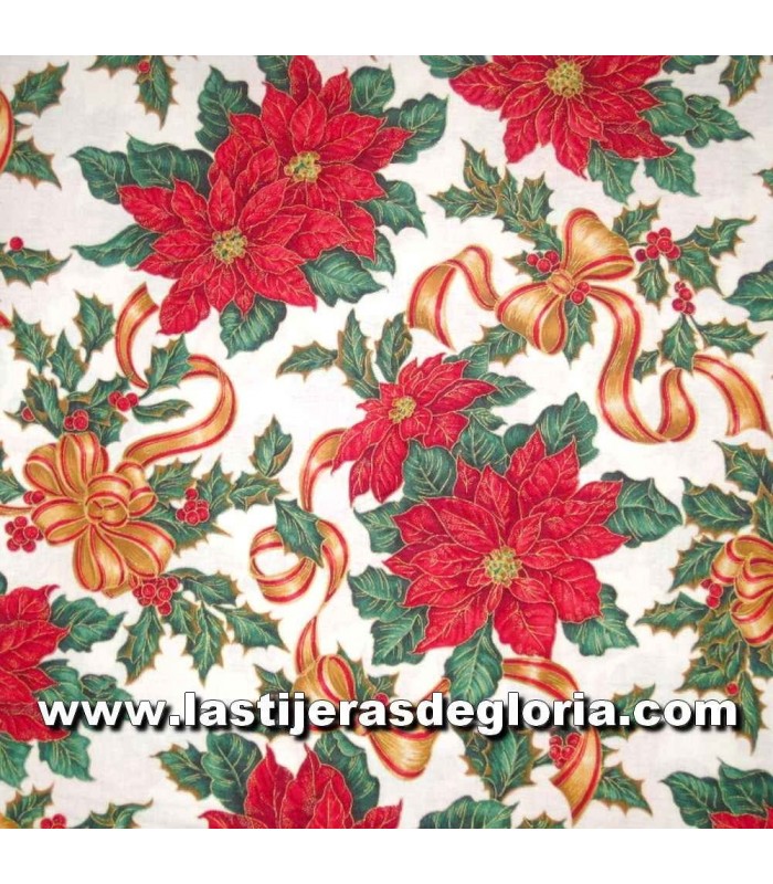 Telas patchwork de Navidad Tela hexágonos y flores azul colección Índigo de Makower