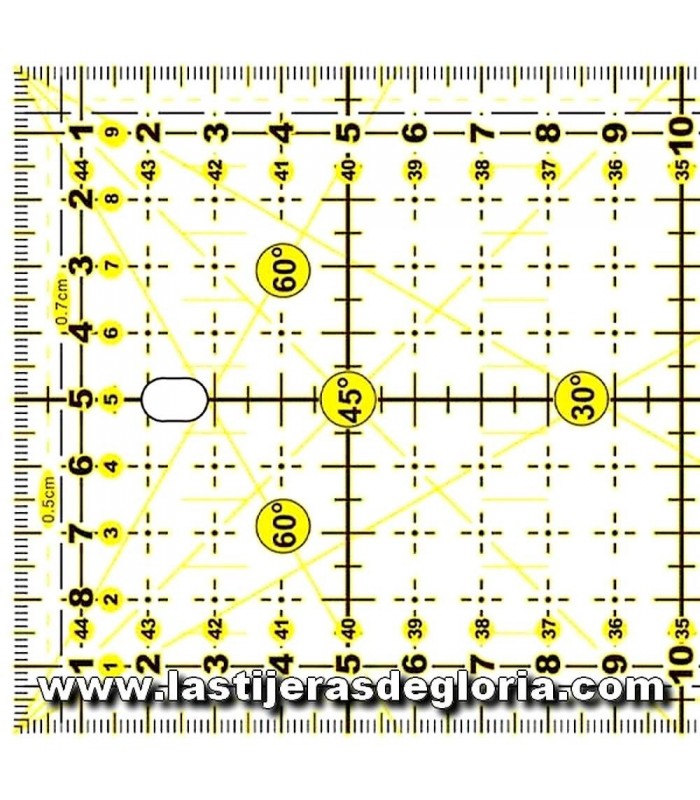 Reglas de Patchwork Regla patchwork rectangular de 10 x 45 cm. IDEAS Patch