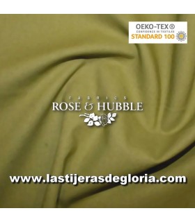 Tela patchwork lisa verde salvia True Craft Cotton de Rose & Hubble