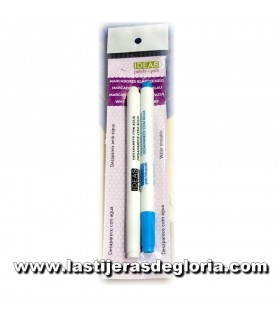 Dúo Marcadores azul y blanco solubles al agua Ideas Patch & Quilt