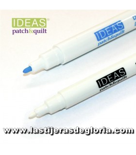 Dúo Marcadores azul y blanco solubles al agua Ideas Patch & Quilt
