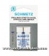 Aguja gemela SCHMETZ Stretch Twin 2.5/75 para tejidos elásticos
