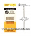 Blister 20 agujas para acolchado o quilting nº 9 John James
