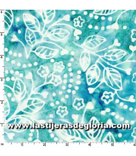 Batiks Tela franela patas de gallo azul celeste colección "Woolies Flannel" de Maywood Studio