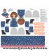 Paneles Panel 90 cm. muñeca Daisy color denim Sew & Go de Quilting Treasures