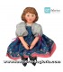 Paneles Panel 90 cm. muñeca Daisy color denim Sew & Go de Quilting Treasures