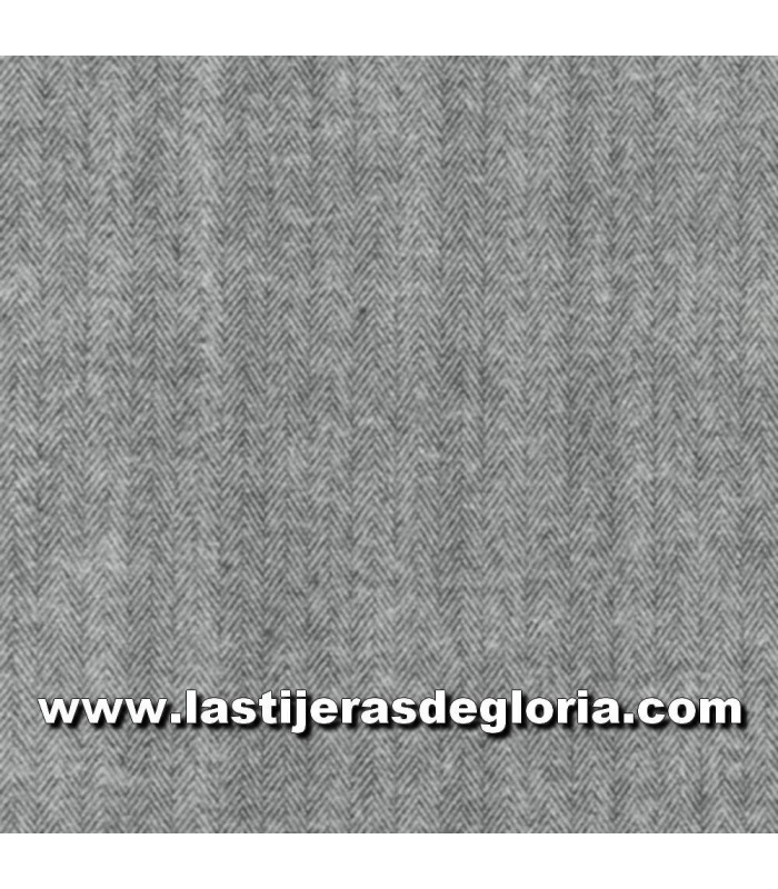Franela Tela franela espigas sobre gris colección Shetland Flannel de Robert Kaufman