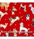 Animales Tela razas perros sobre rojo colección Think Pawsitive de Benartex
