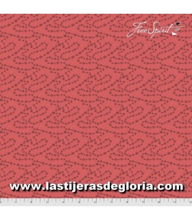 Telas patchwork de Navidad Tela Navidad adornos sobre rojo colección Fa La La de Free Sprit